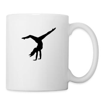 Turnen Handstand - Tasse - Weiß - Rechts