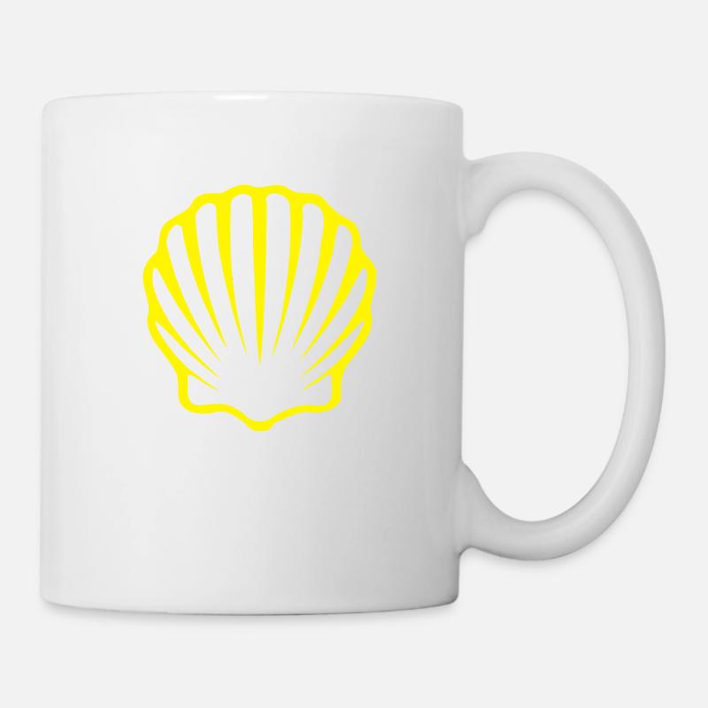 Scallop VIIb yellow - Mug - white
