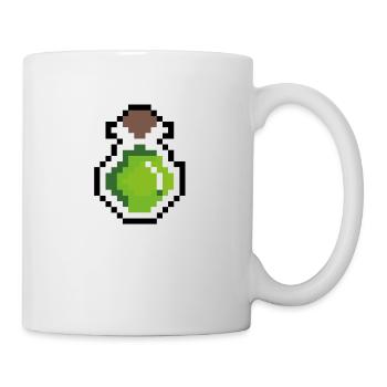 Trank gruen Pixel - Tasse - Weiß - Rechts