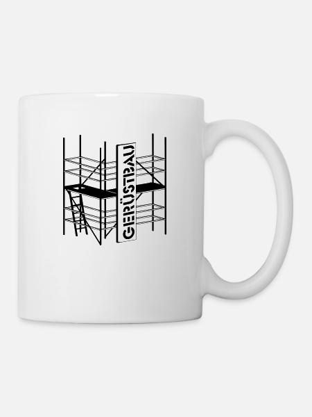 Berufesymbol Gerüstbauer - Tasse - Weiß