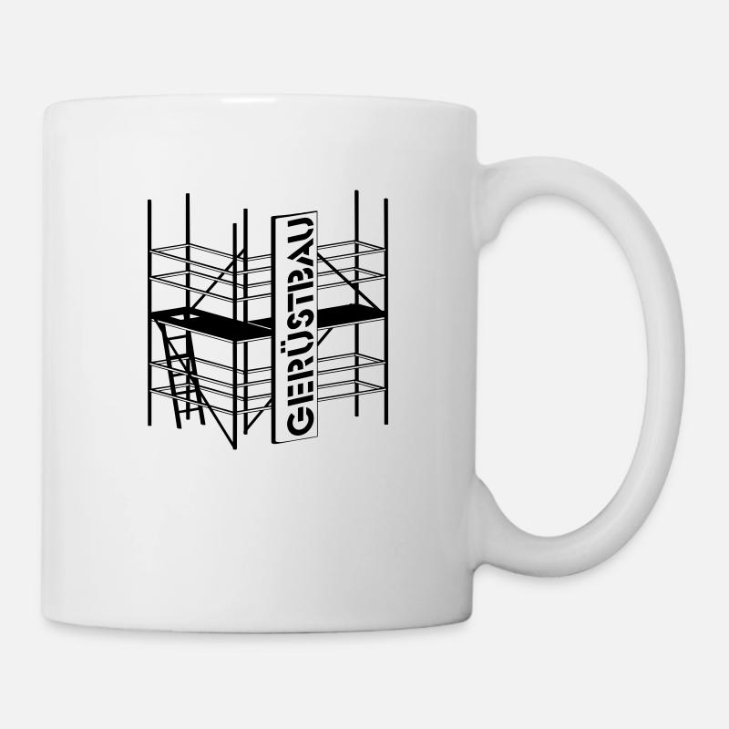 Berufesymbol Gerüstbauer - Tasse - Weiß