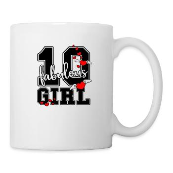10th birthday girl birthday girl - Mug - white - Right