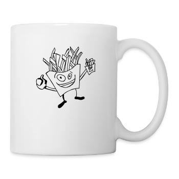 Food fries - Mug - white - Right