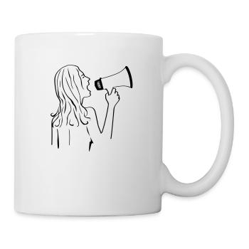 révolution des femmes - Mug blanc - blanc - Droite