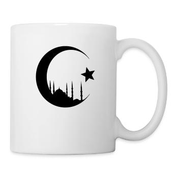 Halbmond mit Moschee - Tasse - Weiß - Rechts