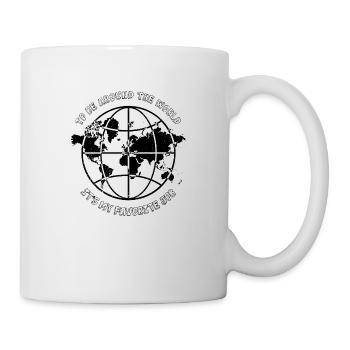 autour du monde- noir - Mug blanc - blanc - Droite