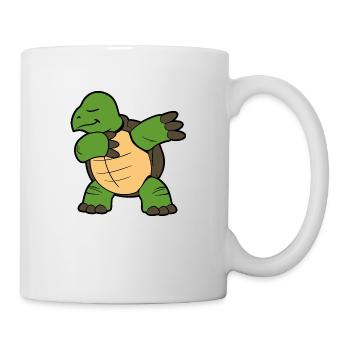 Dabbing Dab Dancing tortoise turtle - Mug - white - Right