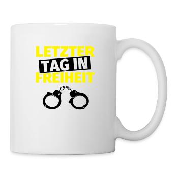 Junggesellenabschied Handschellen - Tasse - Weiß - Rechts