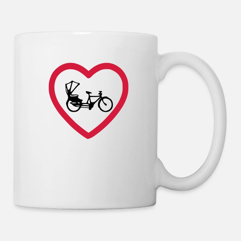 j'adore le pousse-pousse - Mug blanc - blanc