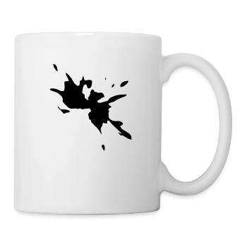 Tâche de peinture - Mug blanc - blanc - Droite
