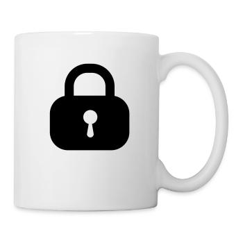 lock closed - Tasse - Weiß - Rechts
