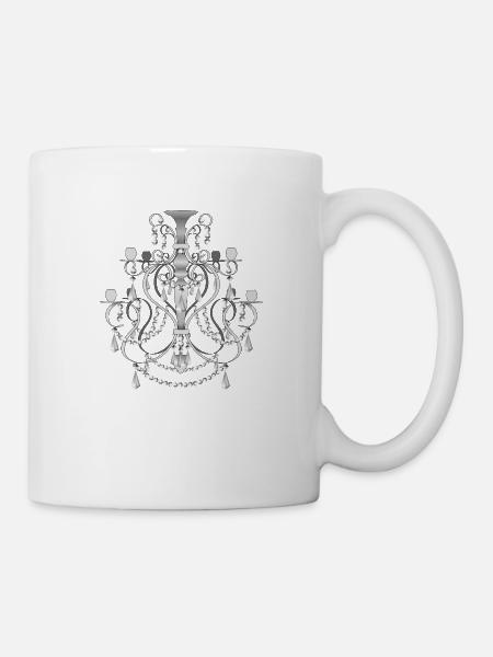Lustre - noir et blanc - Mug blanc - blanc