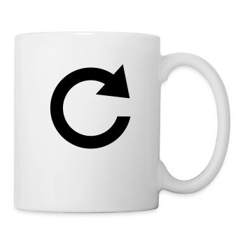 pfel_drehen___f1 - Tasse - Weiß - Rechts