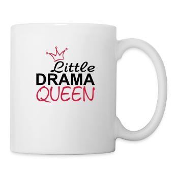 LITTLE DRAMA QUEEN mit Krone - Tasse - Weiß - Rechts