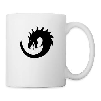 Drachen - Tasse - Weiß - Rechts