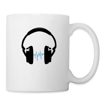 Kopfhörer - Tasse - Weiß - Rechts