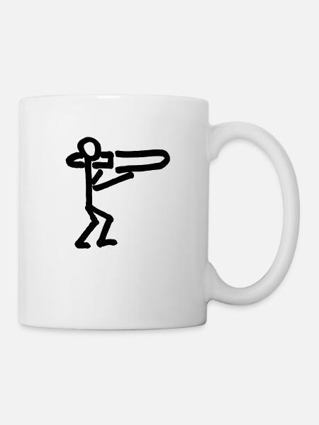 Musikant mit Posaune - Tasse - Weiß