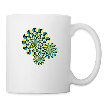 Illusion d'optique - Mug blanc - blanc - Droite