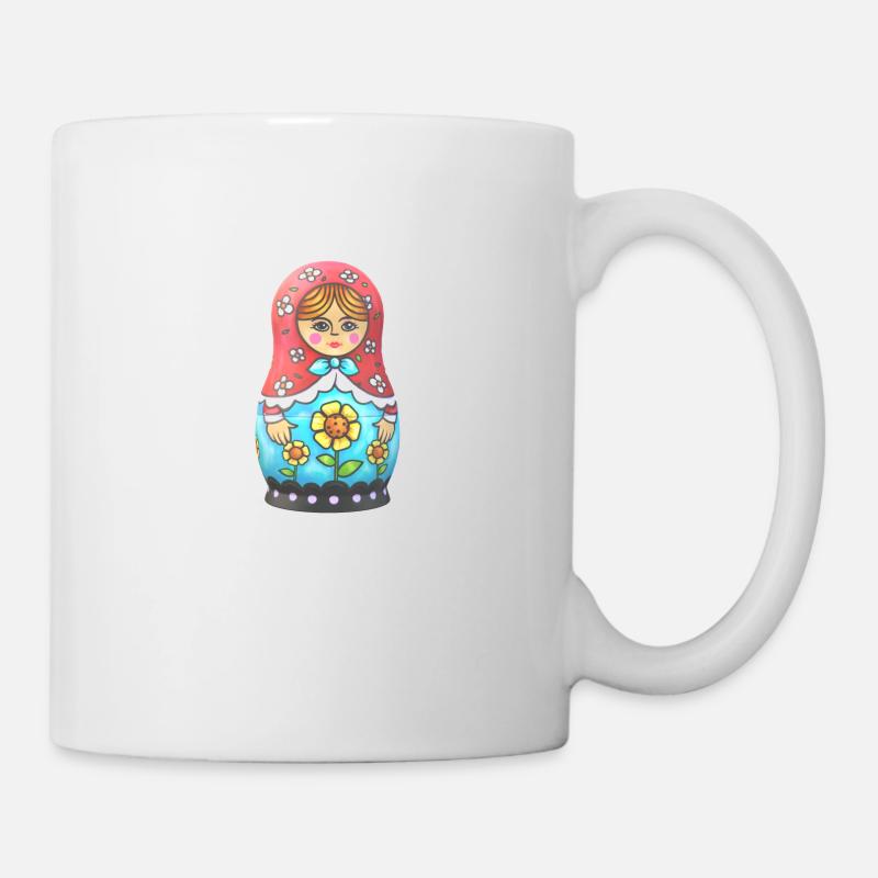 Babushka matryoshka - Mug - white
