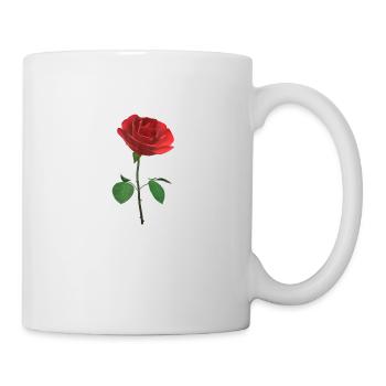 La rose 3D - Mug blanc - blanc - Droite