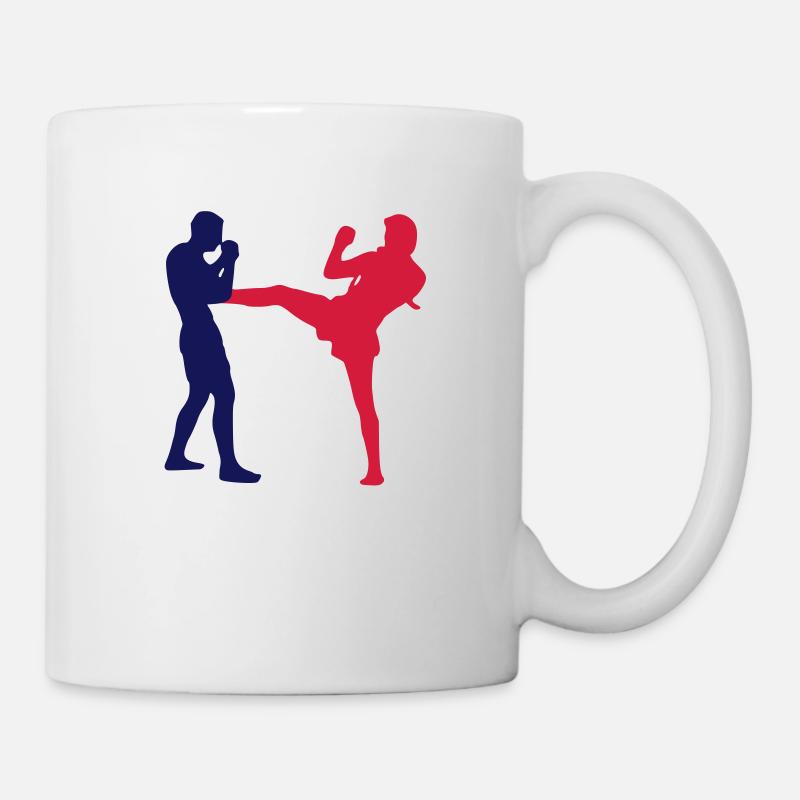 Muaythai front kick - Mug - white