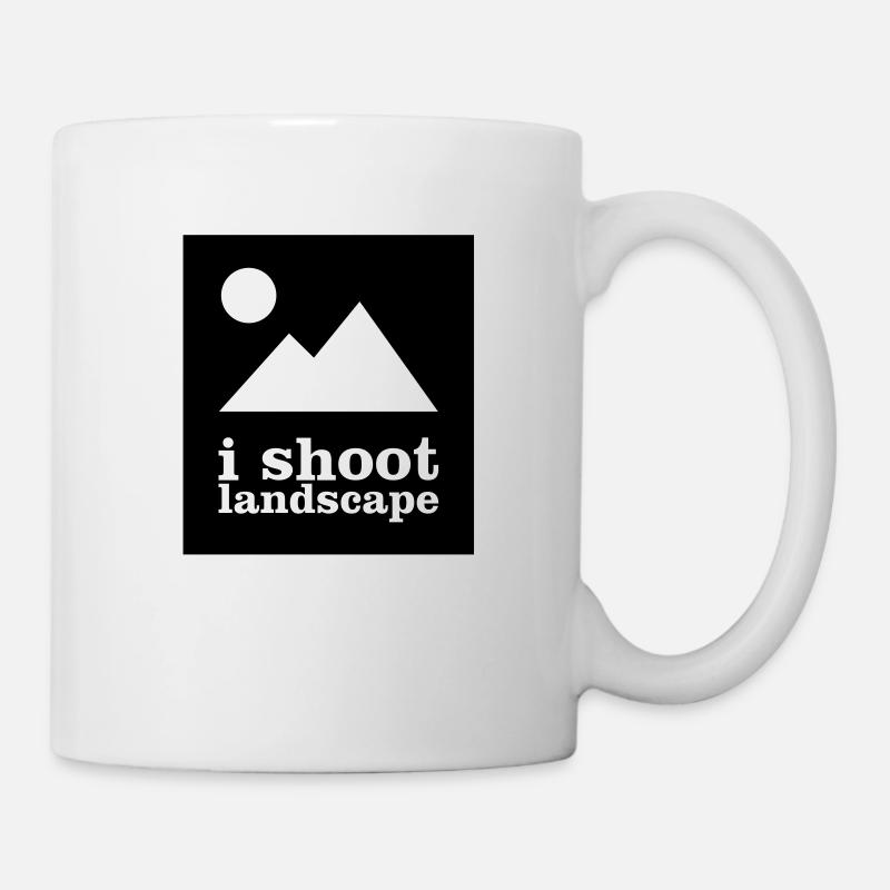 I SHOOT LANDSCAPE - T-Shirts for Photographers - Mug - white