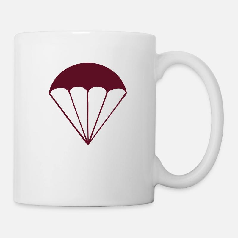 Fallschirm - Tasse - Weiß