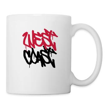 West Coast! - Tasse - Weiß - Rechts