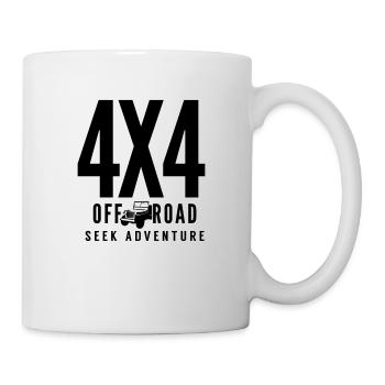 Off Road 4x4 Jeep Seek Adventure - Tasse - Weiß - Rechts