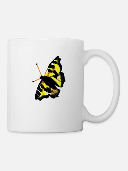 schmetterling - Tasse - Weiß