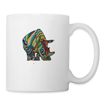Les rhinocéros sont comme des licornes ... juste plus épais - Mug blanc - blanc - Droite