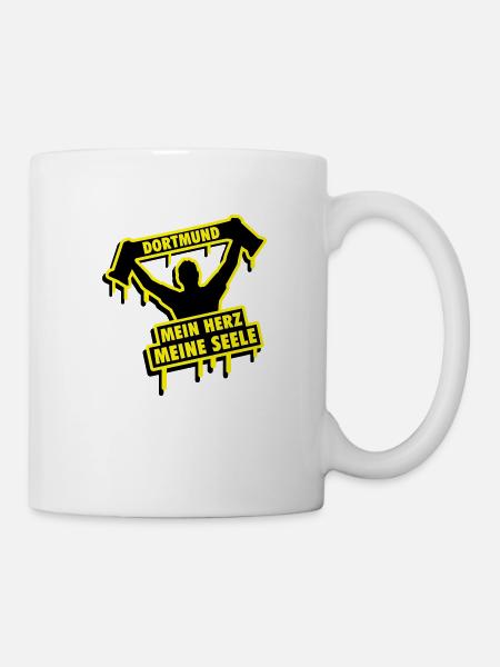 mein_herz_meine_seele_dortmund_1__f2 - Tasse - Weiß