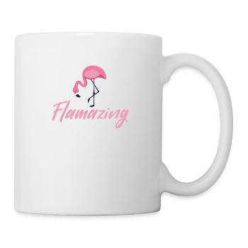 Flamazing flamingo bff friends awesome festival - Tasse - Weiß - Rechts