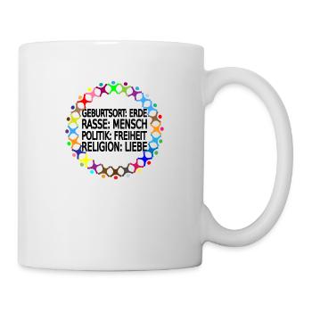 Gegen Rassismus - Tasse - Weiß - Rechts