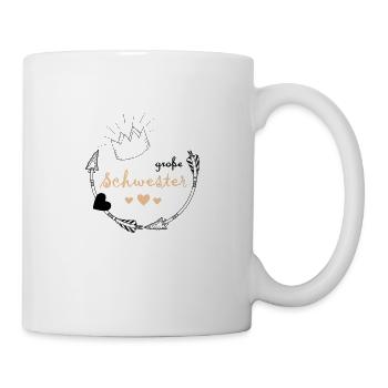grosse Schwester - Tasse - Weiß - Rechts