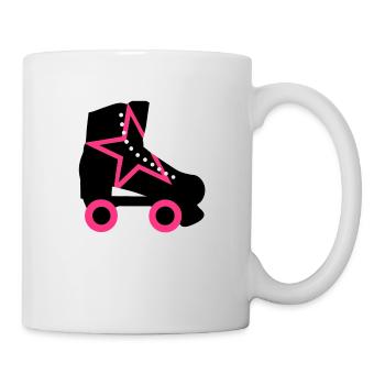 rollschuh - Tasse - Weiß - Rechts