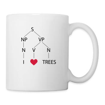 Syntaxbaum - Tasse - Weiß - Rechts