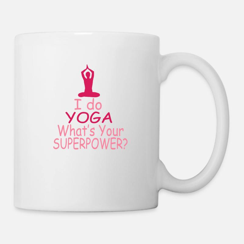 Yoga - Tasse - Weiß