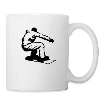 Snowboarder - Tasse - Weiß - Rechts