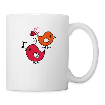 moineaux - Mug blanc - blanc - Droite