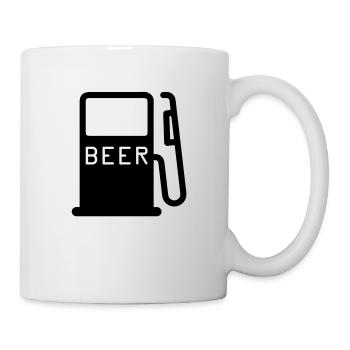 zapfsaeule_beer - Tasse - Weiß - Rechts