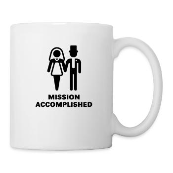 Mission Accomplished, New (Wedding / Hochzeit) - Tasse - Weiß - Rechts