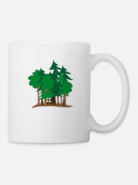 Dans la forêt - Mug blanc - blanc