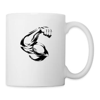 BIZEPS ARM DESIGN - Mug - white - Right