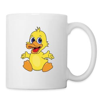 Cute Funny Cool Duck - Mug - white - Right