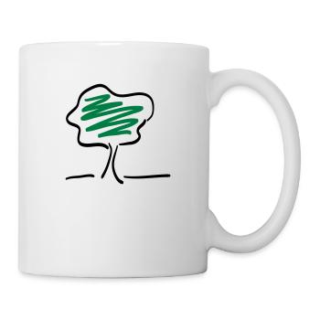 baum - Tasse - Weiß - Rechts