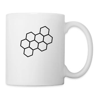 honigwabe___f1 - Tasse - Weiß - Rechts