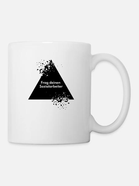 Frag deinen Sozialarbeiter lustiger Spruch - Tasse - Weiß