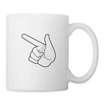 Fingers left - Mug - white - Right