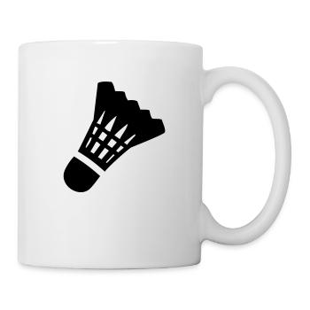 badminton Federball - Tasse - Weiß - Rechts